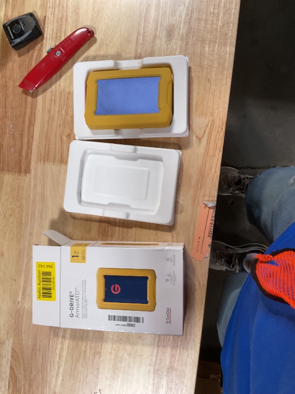 Photo 1 of 1TB G-Drive ArmorATD Rugged, Durable Portable External HDD, Up to 130MB/s, USB-C (5Gbps), USB 3.2 Gen 1 – SDPHE1G-001T