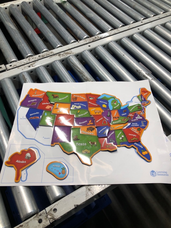 Photo 3 of **MISSING 3 STATES, AZ,CA, NY**
Learning Resources Magnetic US Map Puzzle - 44 Pieces, Puzzles for Kids Ages 4+, US Map for Kids Learning, Geography for Kids,Kindergartner Learning Toys
