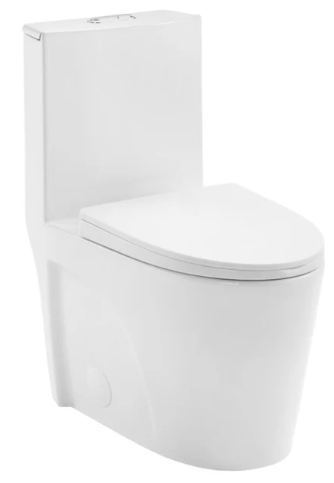 Photo 1 of ***(STOCK PHOTO FOR REFERENCE ONLY)*** (CREAM COLOR) 
Swiss Madison St. Tropez One-Piece Elongated Toilet Vortex Dual-Flush 1.1/1.6 gpf
