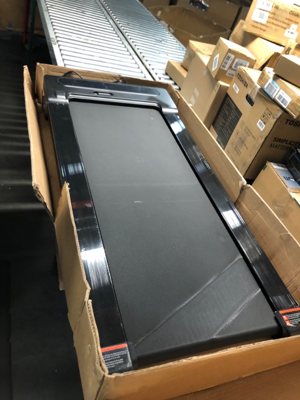 Photo 2 of **FOR PARTS ONLY**(NON REFUNDABLE)
YOSUDA Walking Pad with Auto Incline, Under Desk Treadmills with 350LBS Weight Capacity, 3-Slope Incline and Large LED Display, Black
