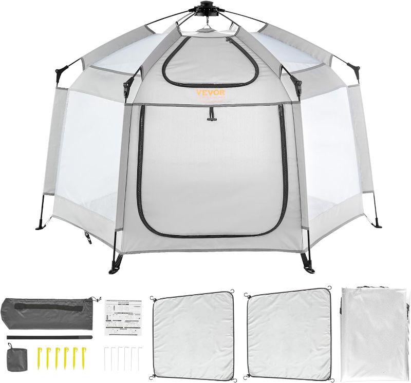 Photo 1 of 



















**PARTS ONLY NON REFUNDABLE**
VEVOR Baby Playpen with Canopy, Indoor/Outdoor Portable Playpen for Babies and Toddler, Lightweight & Foldable, 59.8"x59.8"
