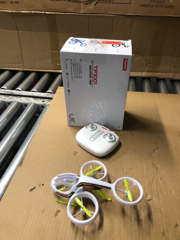 Photo 1 of (MISSING CHARGER) SYMA Remote Control Helicopter, TF1001 Aerobatic Airplane for 8-12 Kids with Altitude Hold,3.5 Channel,Gyro Stabilizer,Low Battery Reminder,Indoor RC Drone Helicopter Gift Toy for Boy Girl White