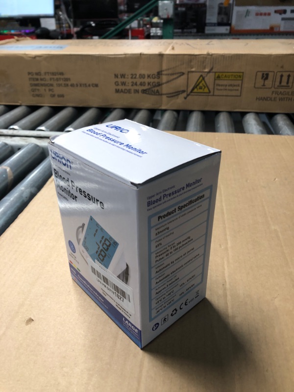 Photo 1 of Blood Pressure Monitor Upper Arm Large LED Backlit Screen 1000 Sets Memory Automatic Digital BP Machine Adjustable BP Cuff