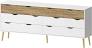 Photo 1 of *** PARTS ONLY, PARTIAL SET *** Tvilum Diana 8 Drawer Dresser, White/Oak Structure