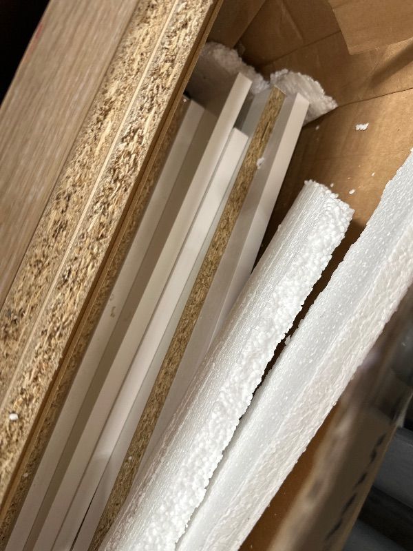 Photo 1 of *** PARTS ONLY, PARTIAL SET *** Tvilum Diana 8 Drawer Dresser, White/Oak Structure