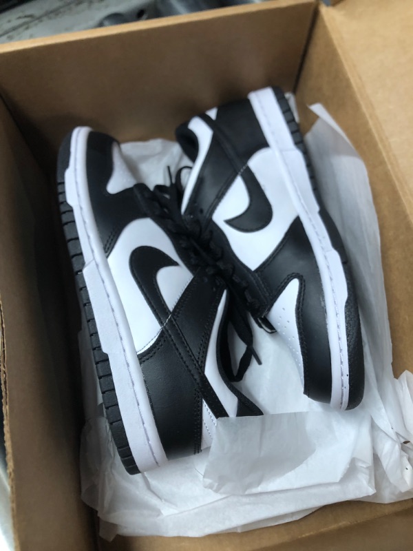 Photo 3 of  Nike Dunk Low Retro Women's Basketball Shoes, Black White , 4 US