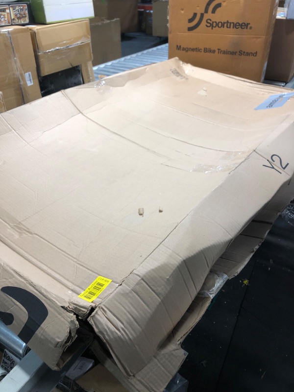 Photo 1 of Yarfyk Folding Box Spring, Bed Plate,Queen Bed Board Under Mattress Support,Bed Plate Support Plate, Bed Plate Under, Full 60"x 48"