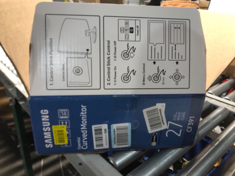 Photo 1 of Samsung 27' T35F Series FHD 1080p Computer Monitor, 75Hz, IPS Panel, HDMI, VGA (D-Sub), AMD FreeSync, Wall Mountable, Game Mode, 3-Sided Border-Less, Eye Care, LF27T350FHNXZA