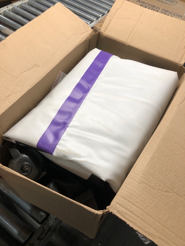 Photo 1 of Inflatable Gymnastics Mat 10ft Air Tumbling Track Mats 4 inches Thick for Home Use/Training/Cheerleading/Yoga/Water with Pump 10ft x 3.3ft x 4inch Purple Black