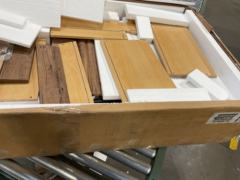 Photo 1 of Sauder Palladia® L-Shaped Desk, Vintage Oak® finish (# ) TYIS IS ONE OF TWO BOXES ONLY!!!!!