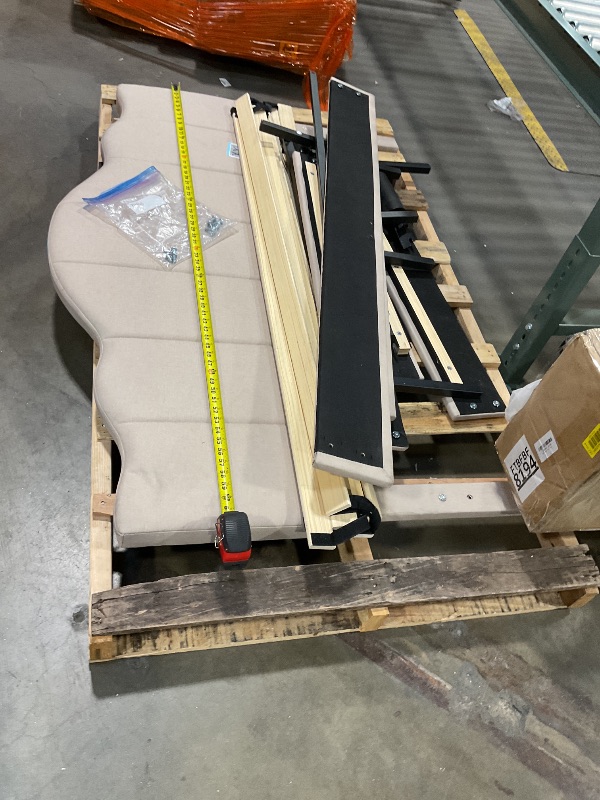 Photo 1 of Bedframe 100% sure the size The headboard does measure about 62 inches wide all the parts seem to be here1