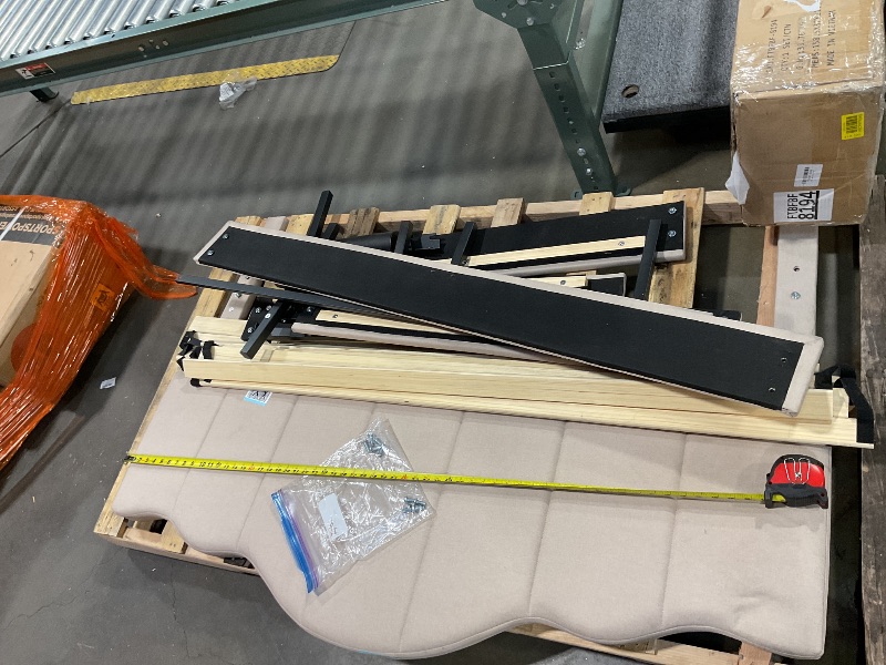 Photo 1 of Bedframe 100% sure the size The headboard does measure about 62 inches wide all the parts seem to be here1