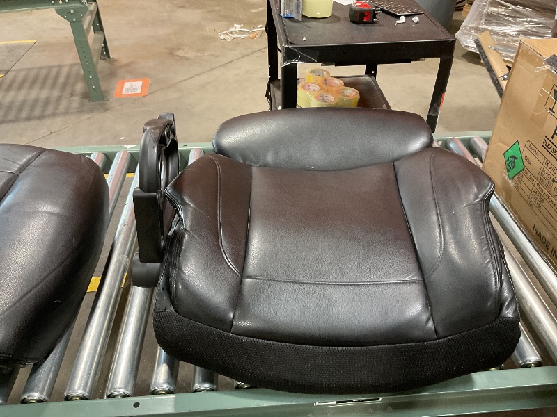 Photo 2 of EXCEBET Big and Tall Office Chair 400lbs Wide Seat, Leather High Back Executive Office Chair with Foot Rest, Ergonomic Office Chair Lumbar Support for Lower Back Pain Relief (Black) This is only the two pieces in the picture Not whole chair