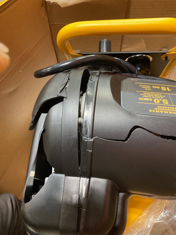 Photo 3 of DEWALT Vertical Portable Compressor, 1.9 Hp 200 Psi Oil Free High Pressure Low Noise (D55168)