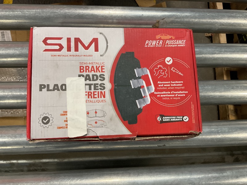 Photo 2 of Front Semi-Metallic Disc Brake Pads SIM-503 Replacement For Honda Accord CR-V Acura Integra Prelude Odyssey CL Legend TL RL NSX Vigor Isuzu Oasis