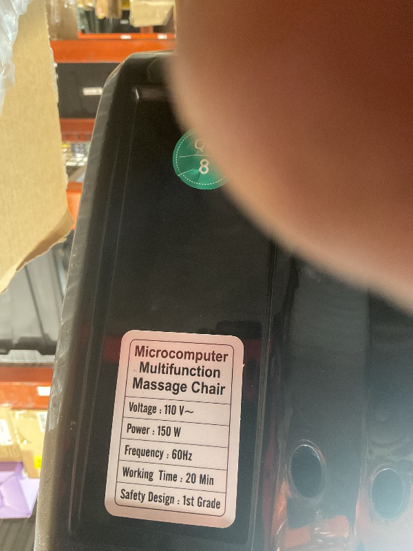 Photo 2 of 4D Massage Chair Full Body Recliner - Zero Gravity with Heat and Shiatsu Office Chair SL Track Yoga Stretch Voice Control Intelligent Body Detection Bluetooth Speaker Airbags Foot Rollers (White) This item is still in the original factory crate and packag