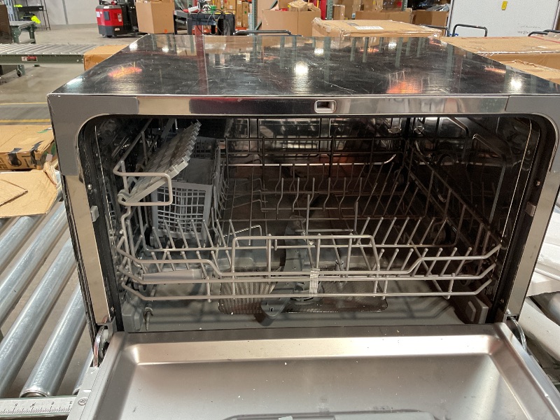 Photo 4 of *MISSING PARTS AND MANUAL* COMFEE’ Countertop Dishwasher, Energy Star Portable Dishwasher, 6 Place Settings & 8 Washing Programs, Speed, Baby-Care, ECO& Glass, Dish Washer for Dorm, RV& Apartment, Black