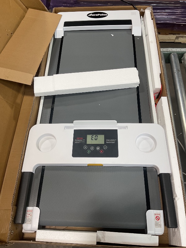 Photo 1 of *POWERS ON - FUNCTIONALITY NOT TESTED*  AoraPulse 3.0 HP Foldable Portable Folding Small Treadmills for Home Office with 300 LBS Capacity, Walking Running Exercise Electric Compact Treadmill with LED Display