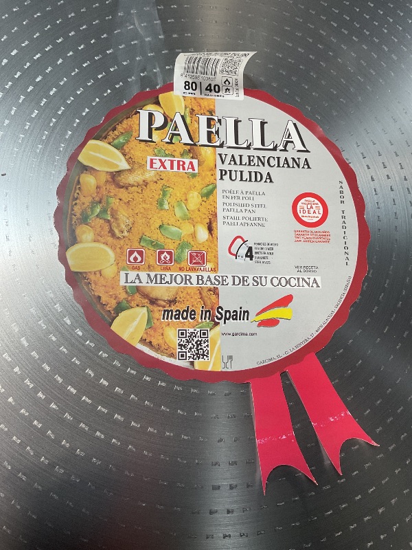 Photo 1 of *MINOR Garcima Traditional Steel Paella Pan (32 inches/ 80 cm)