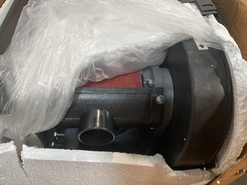 Photo 1 of *FUNCTIONALITY UNTESTED* Hoteche 7.9-Amp 6-Inch x 48-Inch Belt and 9-Inch Disc Sander, 1-HP Power Combination Sander with Open Stand, Heavy-Duty Benchtop Sander for Woodworking and Metal, Dust Collection System