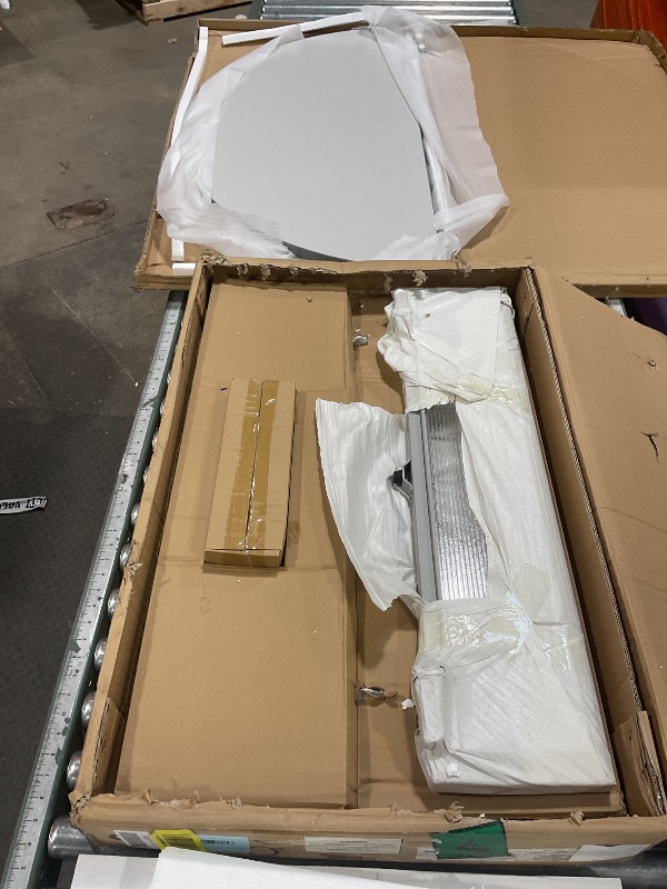 Photo 1 of Safco Products 2073GRSL Impromptu Half Round Mobile Training Table, 48" W x 24" D, Gray Top/Silver Base