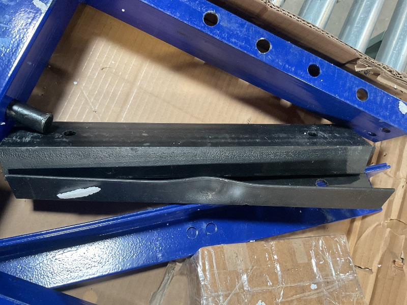 Photo 1 of 6 Ton Hydraulic Press, H-Frame Garage Floor Shop Press with Built-in Relief Valve to Bend, Straighten, Or Press Parts, Install Bearings & U-Joints