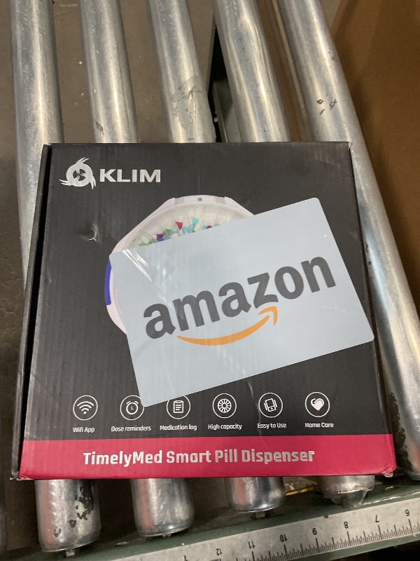 Photo 1 of KLIM Smart Pill Dispenser Machine with Alarm + WiFi App Monitoring + 28 Day Medicine Dispenser + Automatic Pill Dispenser for Elderly with Alarm & Alzheimers Care + Lock Key + New 2024