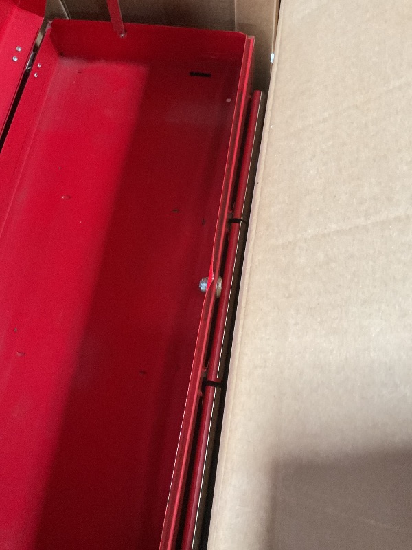 Photo 1 of *FOR PARTS ONLY* Workington Portable Metal tool chest with 9 drawers, 24" Cabinet with Ball Bearing Drawer Slides, Steel Tool Storage Box Organizer 4006 Red