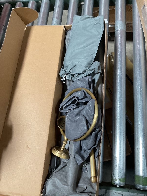 Photo 1 of **FOR PARTS/ MISSING ASSEMBLY PIECES*** 4 Piece Antique Brass Gold Bathroom Accessories Set - 24” Towel Holder, Antique Bar Brass Bath Accessories - Wall Mounted Bathroom Hardware Accessory Set