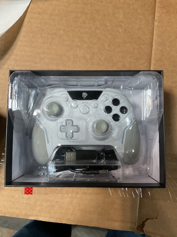 Photo 1 of ***POSSIBLY FOR PARTS ISSSUES FUNCTIONING *** EasySMX X20 Wireless Gaming Controller with RGB Backlit, 2-Stage Hall Effect Stick, 1000Hz Polling Rate, 6-Axis Gyro on Multi-Platform, Mech Buttons- Compatible with PC/Switch/Steam/Android