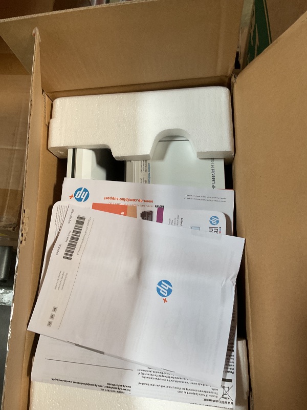 Photo 1 of 1. HP LaserJet MFP M140we All-in-One Wireless Black & White Printer with HP+ and bonus 6 months Instant Ink (7MD72E)