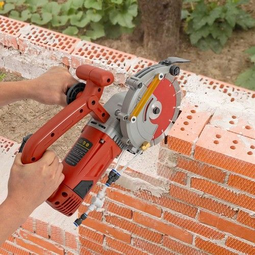 Photo 1 of ***FOR PARTS ONLY/ BROKEN**/* Electric Concrete Saw Slotting Machine Single-chip Concrete Cutting Machine 110V