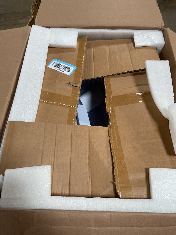 Photo 1 of **Missing assembly pieces** 8Semi Automatic Self Cleaning Cat Litter Box,Large Kitty Litter Box,Odor Control,No Smell,High-Capacity,Pull and Scoop,Easy to Clean,for Micro Crystal cat Litter, White with Lid