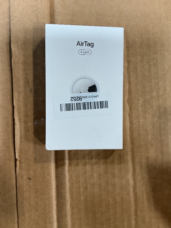 Photo 1 of ***factory seal***Apple AirTag (1st Generation) - 4 Pack. Keep Track of and find Your Keys, Wallet, Luggage, Backpack, and More. Simple one-tap Set up with iPhone or iPad, Bluetooth