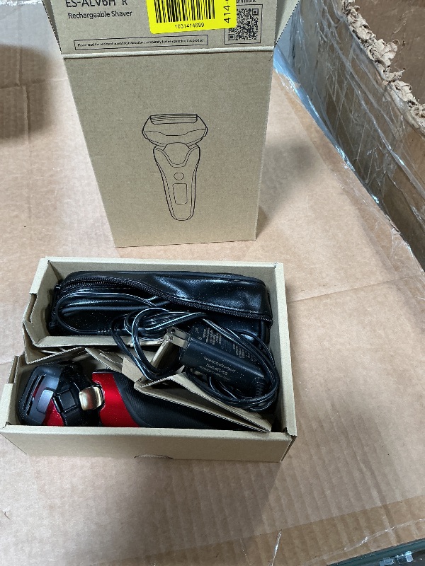 Photo 1 of **NON FUNCTIONAL** Panasonic ARC5 Electric Razor for Men Face, Wet & Dry Shavers for Men with Foil Shaver, Pop-up Trimmer, Ultra-Fast 5-Blade, Smart Shave Sensor, 16D Flexible Pivoting Head - ES-ALV6HR (Red)