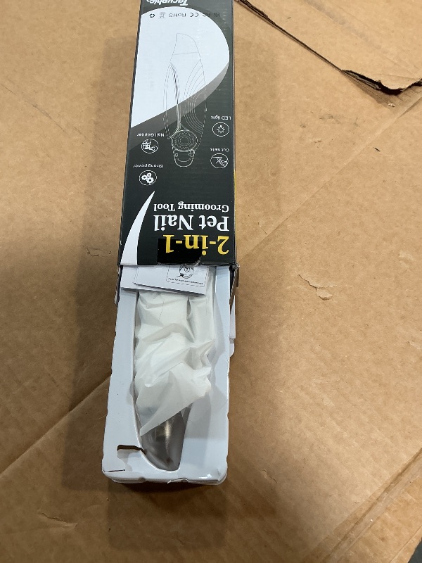 Photo 1 of ***RECOMENDED FOR PARTS/ ISSUES FUNCTIONING*** Taruphic 2-in-1 Dog Nail Clippers & Dog Nail Trimmers for Small Medium Large Dogs Cats Pets with Spash Guard, Nail Clipper for Dogs Quiet, USB Rechargeable, Dog Nail Clippers with 2 LED Large Light