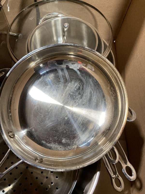 Photo 1 of **MINOR DAMAGE** Cuisinart 77-11G Stainless Steel 11-Piece Set Chef's-Classic-Stainless-Cookware-Collection