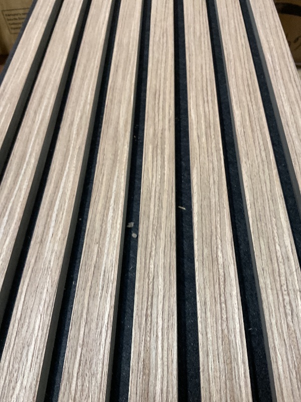 Photo 1 of 2-Pack Acoustic Wood Slat Panels - Soundproof Wall Paneling for Interior Decor