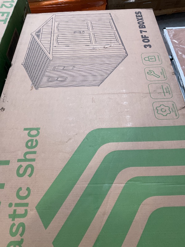 Photo 1 of **ONLY BOX 3 OF 7* * 8x12 FT Outdoor Storage Shed, Plastic Shed