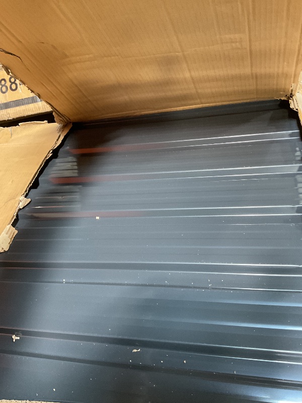 Photo 1 of **SOLD FOR PARTS**Hanover Outdoor Storage Shed for Trash and Recyclables, Pent Roof, Galvanized Steel, 2-Point Locking System, Stores 2 Trash Cans, 3.3-Ft. x 5.2-Ft. x 4.4-Ft., Dark Gray Trash Can Storage