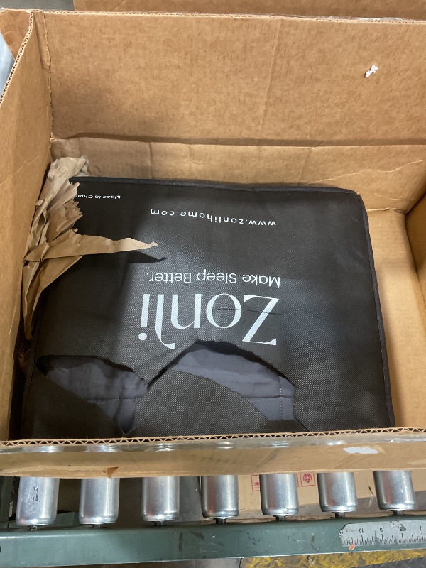 Photo 1 of ***RIPPED BAG*** ZonLi Weighted Blanket (60"x80", 20lbs, Dark Grey) Queen Size Weighted Blanket for Adults, High Breathability Heavy Blanket, Soft Material with Premium Glass Beads