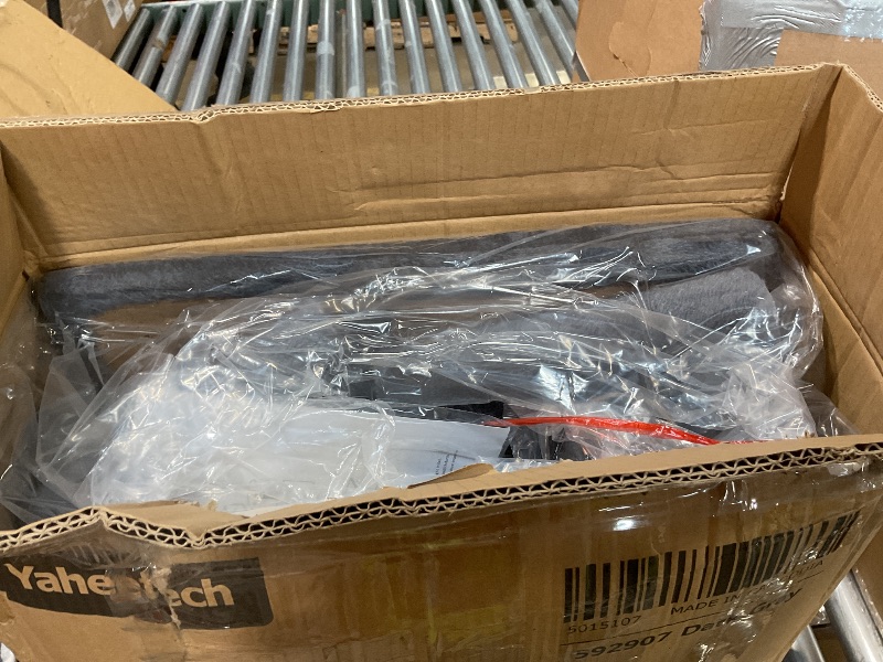 Photo 1 of **PARTS ONLY**Yaheetech 54in Cat Tree, Multi-Level Cat Tower with Spacious Kitten-ear Perch, 2 Cozy Caves, Scratching Posts, Climbing Ladder, 2 Plush Balls, Durable Pet House Furniture for Indoor Kittens, Dark Gray