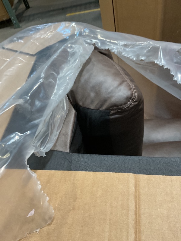 Photo 1 of ***ONE HALF OF SECTIONAL AMD BROKEN LEGS*** Signature Design by Ashley Whitlock L-Shape Left-Arm Facing Contemporary Faux Leather 2-Piece Sectional with Removable Cushion, Dark Brown