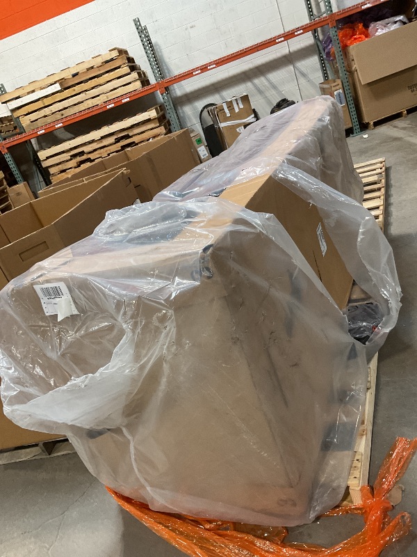 Photo 1 of ***ONE HALF OF SECTIONAL AMD BROKEN LEGS*** Signature Design by Ashley Whitlock L-Shape Left-Arm Facing Contemporary Faux Leather 2-Piece Sectional with Removable Cushion, Dark Brown