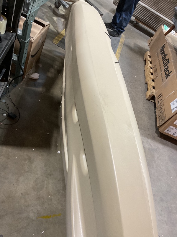 Photo 1 of ***FRONT DAMAGE** Lifetime Muskie Angler Sit-On-Top Kayak with Paddle, Tan, 120"