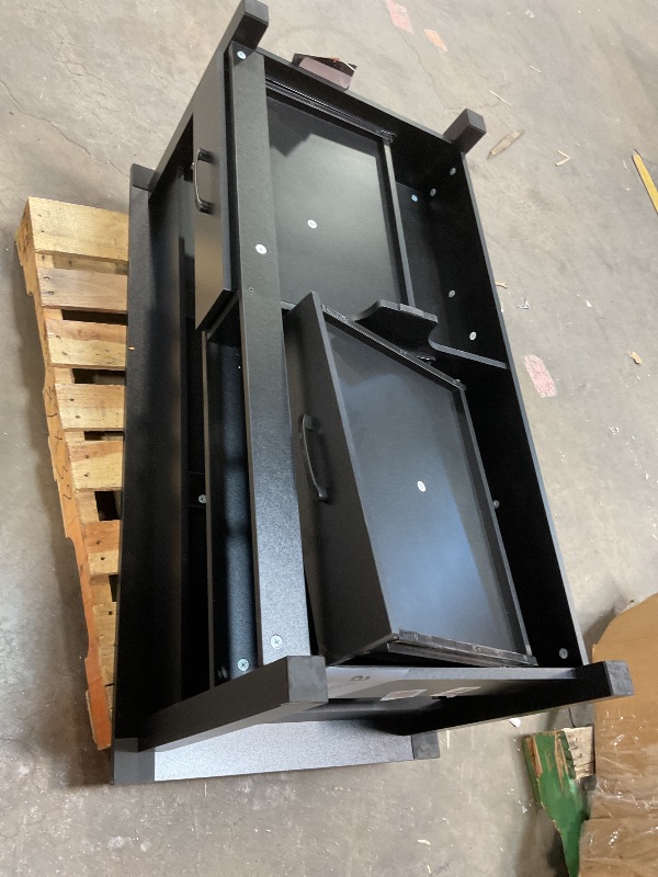 Photo 1 of *** BROKEN DRAWER*** Rolanstar Coffee Table, 47.2" Lift Top Coffee Table with Drawers and Hidden Compartment, Retro Central Table with Wooden Lift Tabletop, for Living Room,Black