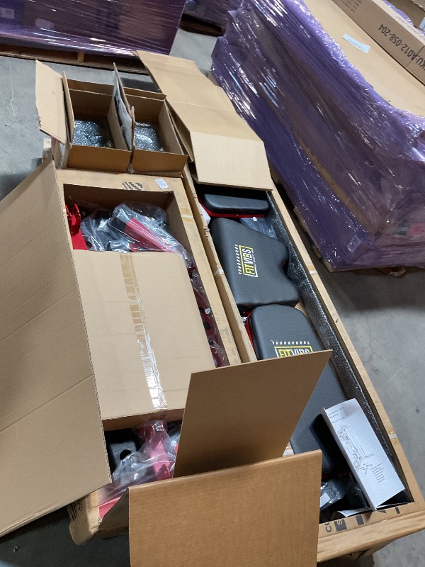 Photo 1 of ***MISSING BOX 5*** Fitvids Multifunctional Home Gym Equipment with 160 lbs Weight Stack, Full Body Workout Weight Machine, Strength Training Exercise Equipment with Pulley System & Leg Press, All-in-One Workout Station