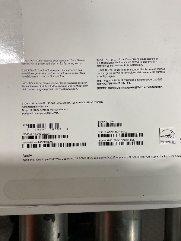 Photo 1 of 13-inch MacBook Air in Midnight with M4 chip