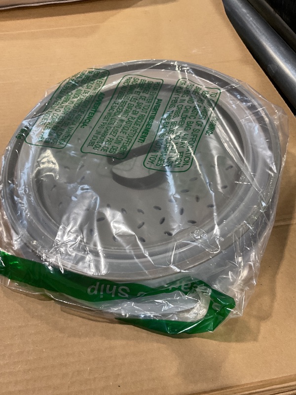 Photo 1 of 2 in 1, Aidacom Microwave Place Mat & Food Cover- Mat as Bowl Holder, for Splatter Guard, Multi-use: Silicone Trivet, Pot Holders, Drying, Baking, Utensils Rest for Kitchen Counter, Grey