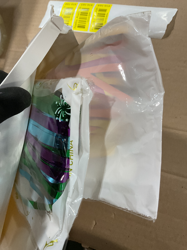 Photo 1 of 2 Pack Rainbow Backdrop Curtains, 3.28 FT x 7.05 FT Colofull Party Decorations, Metallic Tinsel Backdrop Fringe Curtains Party Streamer, Rainbow Party Supplies for Wedding Birthday Party Engagement